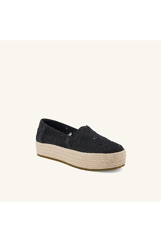 10023046 Black Espadril Kadın 10023045 1002304 Toms Valencıa Floral Crochet