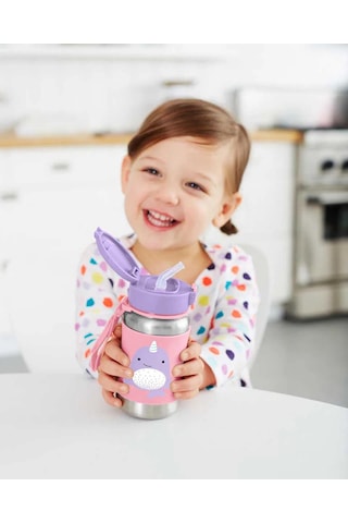 Skip Hop Zoo Pipetli Paslanmaz Çelik Suluk Narwhal Karışık