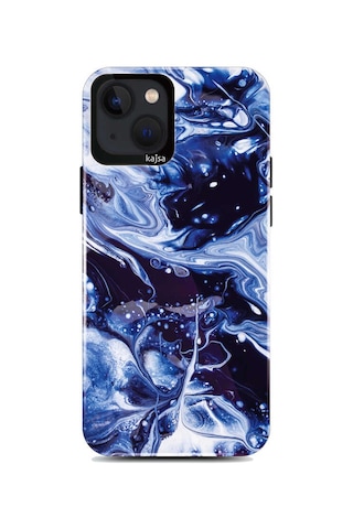 Kajsa Apple Uyumlu iPhone 13 Kılıf Ebru Desenli Kajsa Lava Kapak ZORE-219812