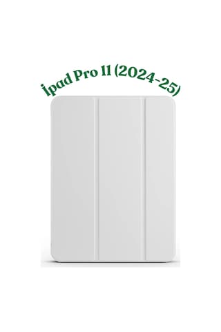 Fuchsia İpad Pro 11" M5 - 2025 İle Uyumlu Smart Cover Kalemlik Bölmeli Standlı Tablet Kılıfı Kapaklı Kılıf