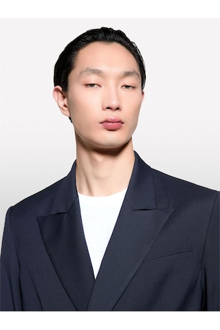 Sisley Viskoz Karışımlı Kruvaze Regular Fit Blazer Ceket Erkek Bej Ceket - 325p2tbjsw028 Koyu Kahverengi