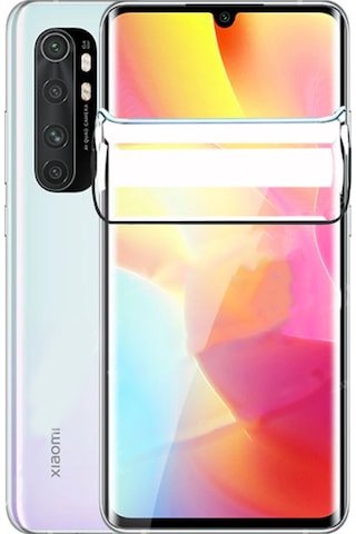 Noktaks - Xiaomi Mi Note 10 Lite Uyumlu - Ekran Koruyucu Süper Pet Ekran Koruyucu Jelatin - Şeffaf