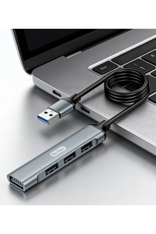 Go Des Gd-uc701s Usb3.0 + Usb2.0 + Usb1.1 + Usb-a Bağlantılı 4in1 Hub Siyah