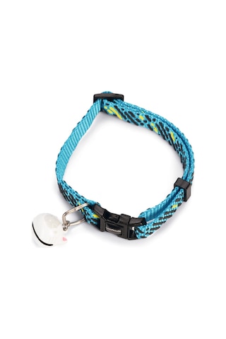 Hnrlıshp Beeztees Kedi Boyun Tasması, Zilli, Mavi, 20-30cm