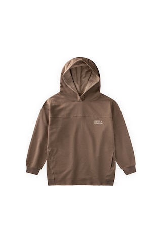 Cigit Kapşonlu Cepli Sweatshirt 8-12 Yaş Vizon