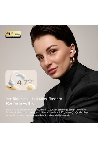 Soundpeats Pop Clip Open-Ear Enc Ows Bluetooth 5.4 Kablosuz Kulaklık