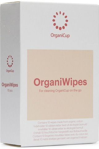 Organiwipes Menstrual Kap Temizleme Mendili 10'lu