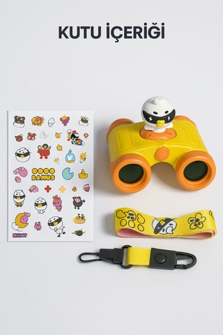 L 8x25 Yüksek Çözünürlüklü Optik Lens Karikatür Karakter Dürbün