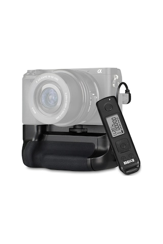 Sony A6500 için Meike Mk-A6500 Pro Battery Grip + Zaman Ayarlı