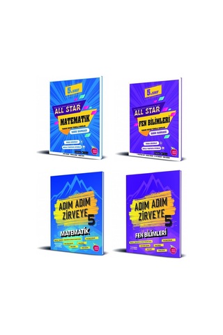 Newton 5. Sınıf All Star + Adım Adım Matematik Fen Bilimleri Set
