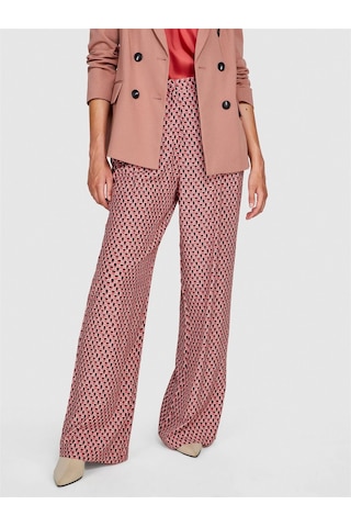 Sisley Viskoz Desenli Palazzo Pantolon Kadın Siyah Pantolon - 323a4utslf03t