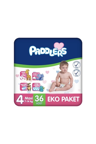 Bebek Bezi 4 Numara Maxi 7-14 Kg 36 Adet Eko Paket