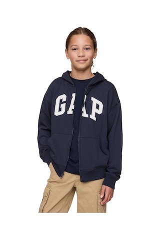 Gap Logo Relaxed Fermuarlı Sweatshirt - 743966-10006 Lacivert