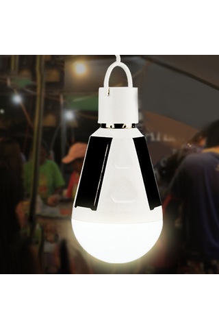 Konesam Güneş Enerjili 12w Led Feneri, İç/ön Dış Aydınlatma, Akıllı Dokunmatik Kontrol, 6500k Soğuk Beyaz, Taşınabilir Ve Yenilenebilir Pil Şeffaf