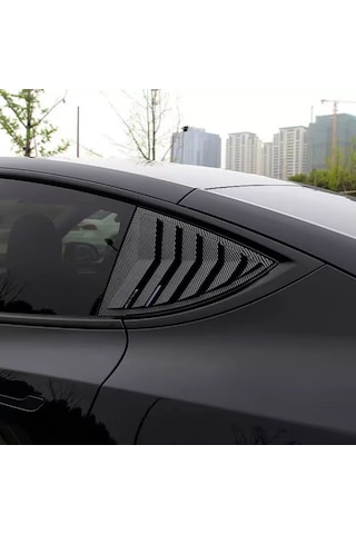 Tesla Juniper Yan Kelebek Camı Kapağı 2 Adet Mat Siyah