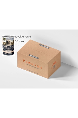 Promama Growth 5000 Yavru Tavuklu Etli Yaş Konserve Köpek Maması 400 Gr. 36'lı Koli