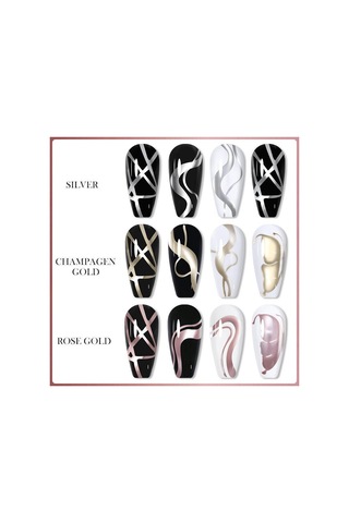 Lily Cute Metalik Nail Art Çizim Ojesi Rose Gold 56567