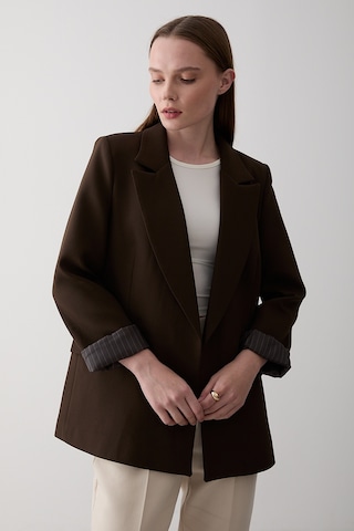 Kahverengi Blazer Ceket - 7560 Kahverengi