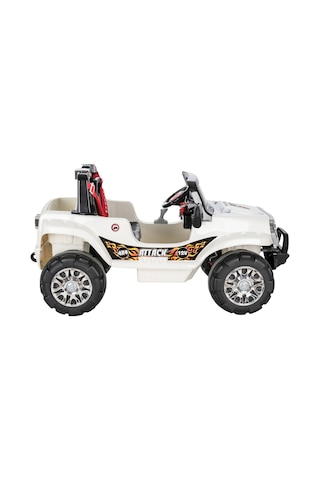 Pilsan Attack Sd Usb Radyolu Uzaktan Kumandalı 12 V Akülü Jeep Beyaz 05 272 Beyaz