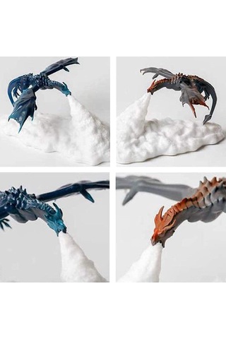 Qingmipy 3d Baskılı Usb Şarjlı Led Gece Lambası - Çocuklar İçin Buz Ejderha Tasarımı, Çevre Dostu Pla Malzeme Çok Renkli