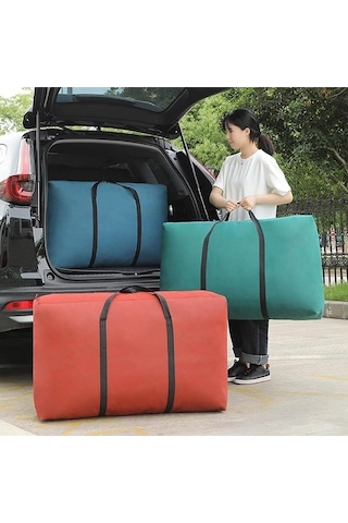 Unimarket Büyük Kapasiteli Saklama Çantası, Taşınabilir, Katlanabilir, Saplı Ve Fermuarlı, Hafif Kumaş Kaplama Çantası, Giysi, Yorgan Ve Oyuncak Bebeklerin Saklanması Için Kullanılır. T2x996