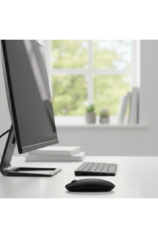 Siyah Renkli Ergonomik Sessiz Kablosuz Mouse Usb Alıcılı, Ofis Ve Oyun İçin Konforlu Bilgisayar Fa Diğer