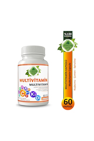 Gökçek Şifa Multivitamin 1000 MG 60 Kapsül