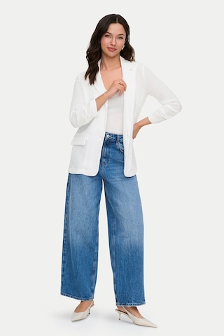 Only Onlita Regular Fit Kruvaze Yaka Blazer Ceket Bayan Ceket 15370275 Beyaz