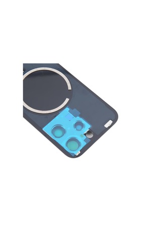 Teknonet Apple Uyumlu iPhone 16 Pro Kamera Camlı Batarya Kapağı + Magsafe Flex - Siyah Siyah