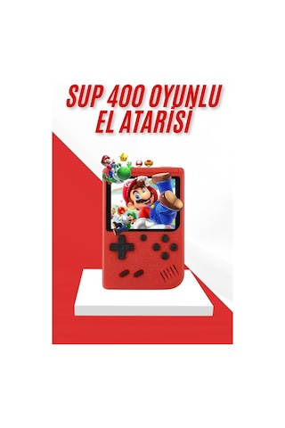 Nostalji - 893 - Oyunlu Mini Atari Gamebox 400 Oyunlu - Smglobal - El Atarisi