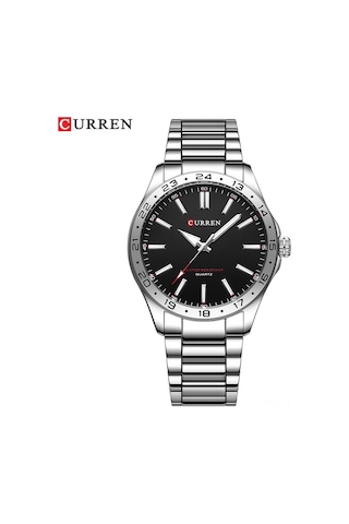 Curren 8452 Çelik Saat Basit İş Saatı Su Geçirmez Erkek Moda Takvim Stokta Çok Renkli