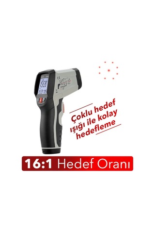 Cem Dt835 Dairesel Lazer Termometre-800 C
