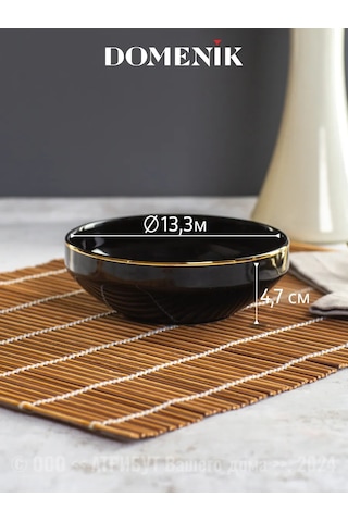 Domenik Porselen Servis Salatası 2'li Set 287179935 Siyah