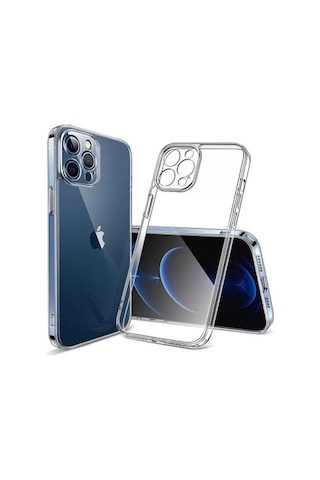 Apple Uyumlu iPhone 14 Pro Kamera Korumalı Soket Şeffaf Kılıf