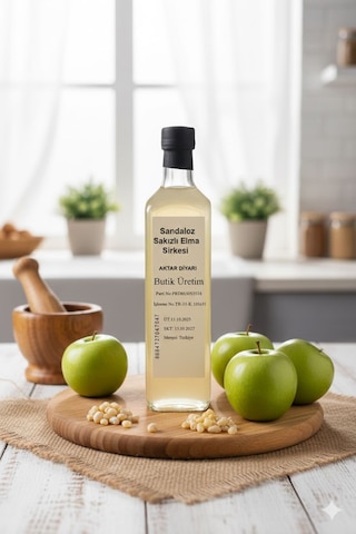 Aktar Diyarı Sandaloz Sakızlı Elma Sirkesi 500 ML