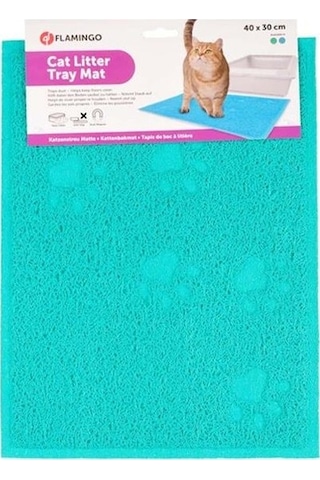 Flamingo Pati Desenli Dikdörtgen Kedi Paspası 40 x 30 CM