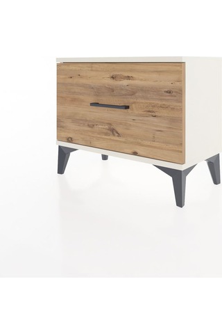 Arges Komodin Tek Çekmeceli 60x30x48 Aytaşı-çam Krem