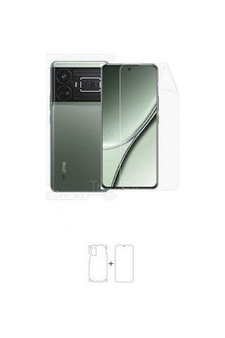 Realme Gt5 Ön, Arka Ve Yan 360 Derece Tam Kaplama Poliüretan Film