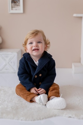 Erkek Bebek Örme Ceket - Lacivert Lacivert