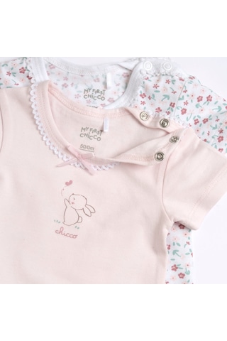 Chicco Kız Bebek 2li Kısa Kollu Body Set 09101763000000 000011 Pembe