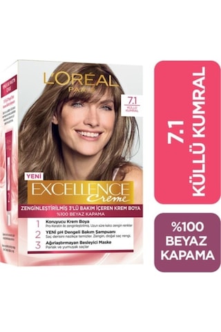 Excellence Creme Saç Boyası 7.1 Kumral Küllü