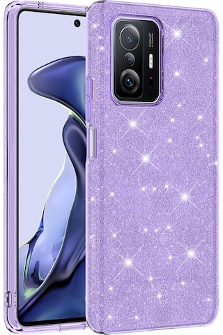 Xiaomi Mi 11t Pro 5g Kılıf Zore Shining Silikon Mor