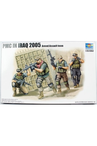Trumpeter 00419 1/35 Ölçek, Pmc Saldırı Timi Irak'ta 2005 Figürleri Plastik Model Kiti-55748