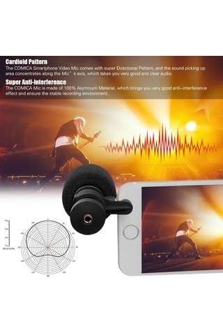Singree Comıca Cvm-vs08 Profesyonel Yönlü Mikrofon - Akıllı Telefonlar İçin Yüksek Kaliteli Video Ve Ses Kaydı