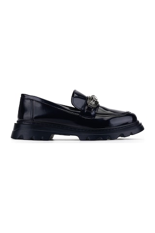 Tamer Tanca Kadın Vegan Lacivert Loafer Ayakkabı 817 2399 Bn Ayk Sk23/24 Lacı Acma Lacivert