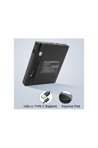 Kenly Harici Dvd-rw Usb 3.0 Sürücü, Cd/dvd Yazıcı Okuyucu, Taşınabilir Optik Disk Drive, Windows Ve Mac Uyumlu, Tak Çalıştır