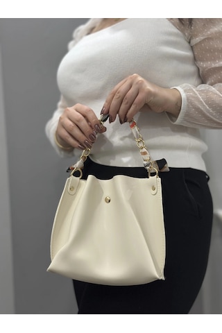 Biçomi Krem Cilt Zrm Çanta Krem