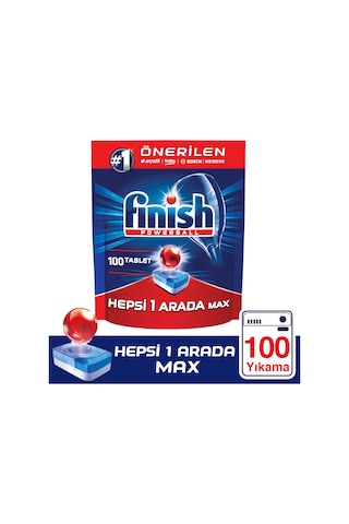 Finish Hepsi Bir Arada Max Bulaşık Makinesi Deterjanı 100 Tablet