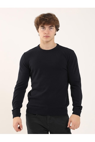 Dufy Lacivert Erkek Slim Fit O Yaka Triko - 97514 Lacivert