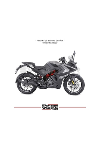 Bajaj Pulsar Rs200 Orta Şase Kaplama Punisher Desen Sticker Diğer